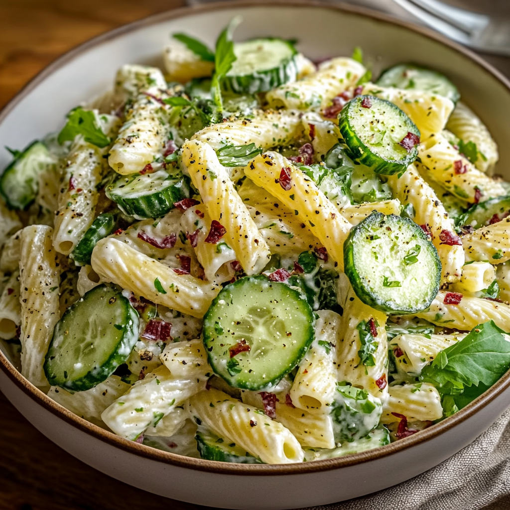 Best Cucumber Pasta Salad