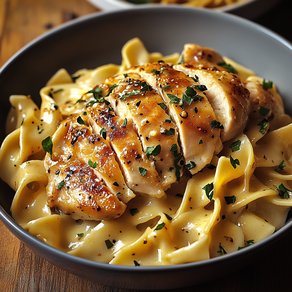 Chicken with Buttered Noodles