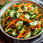 Crunchy Cucumber, Carrot and Celery Salad