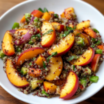 Grilled Peach and Quinoa Salad