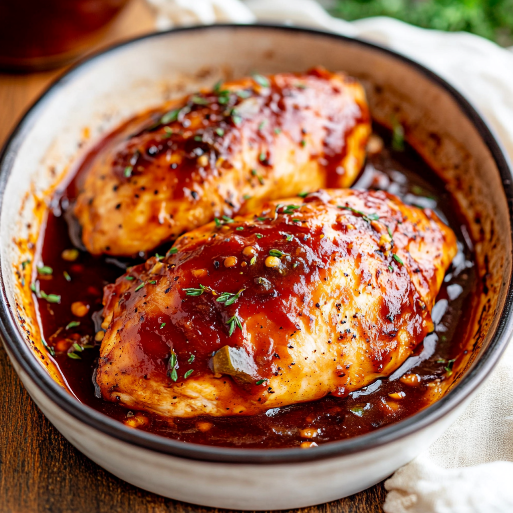 Oven Baked BBQ Chicken Breast
