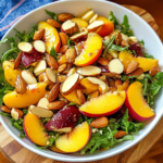 Peach Gouda Honey Almond Salad