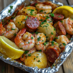 Shrimp and Sausage Foil Packs
