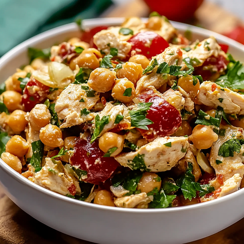Tasty Chickpea Chicken Salad