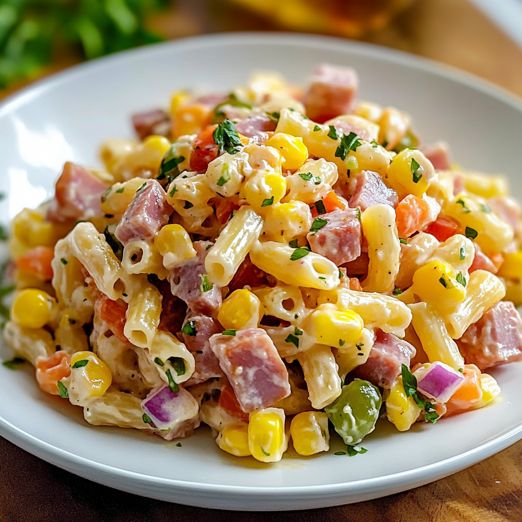 Tasty Mexican Ham Pasta Salad