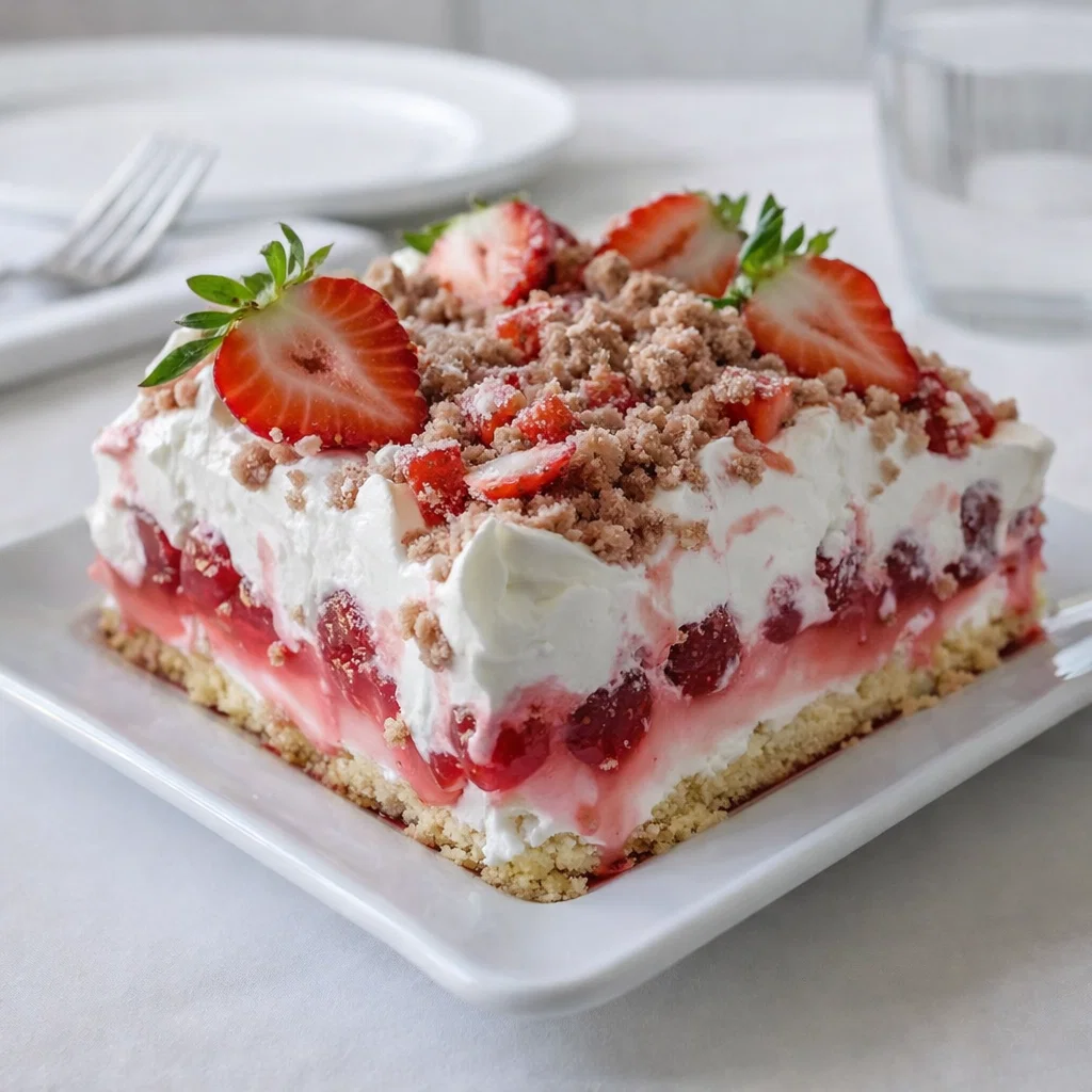 Strawberry Crunch Poke Cake: The Easiest 5-Star Dessert