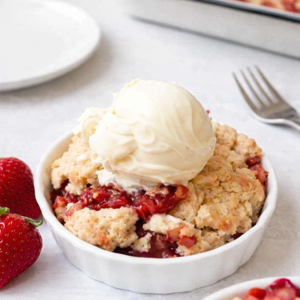 Strawberry Rhubarb Cobbler: The Ultimate Summer Comfort Dessert