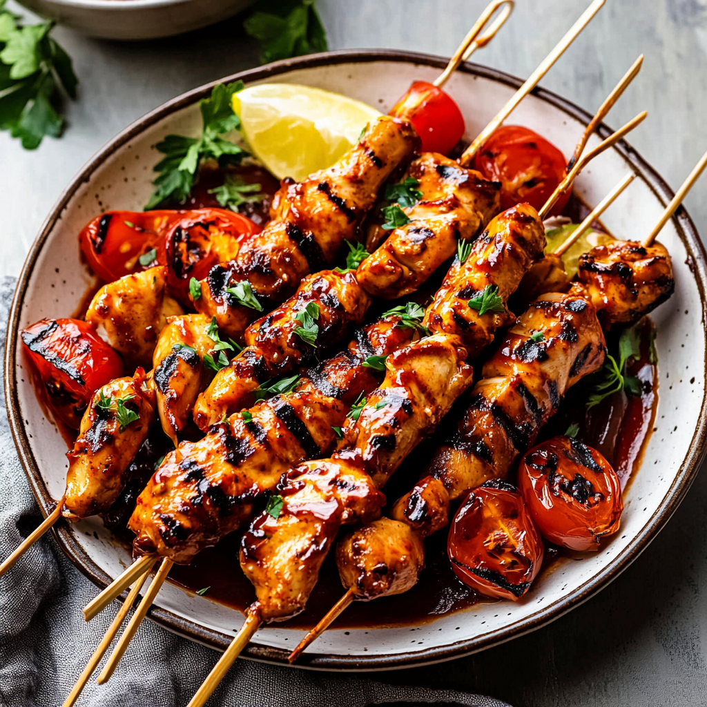 BBQ Chicken Skewers
