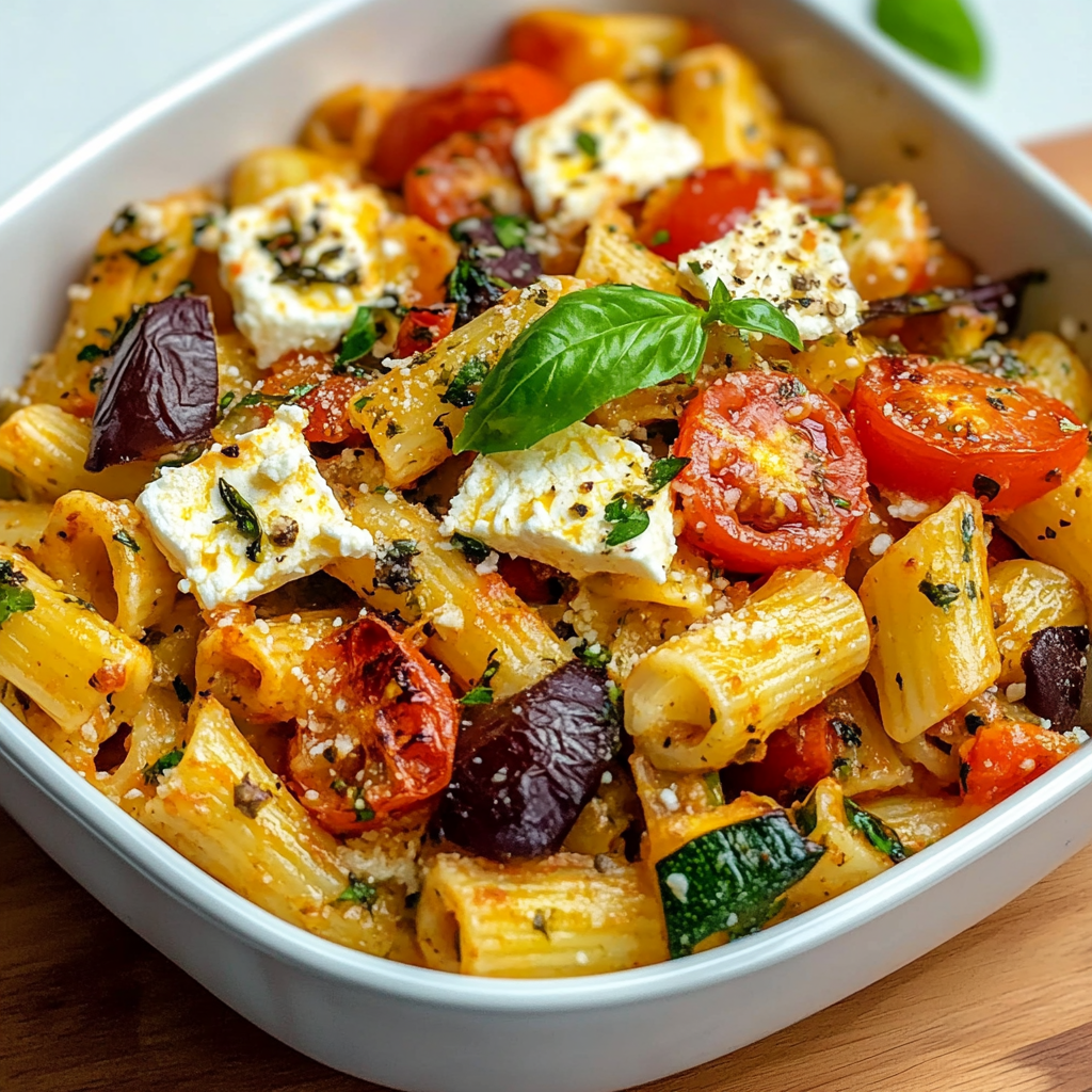 Best Baked Feta Pasta with Vegetables