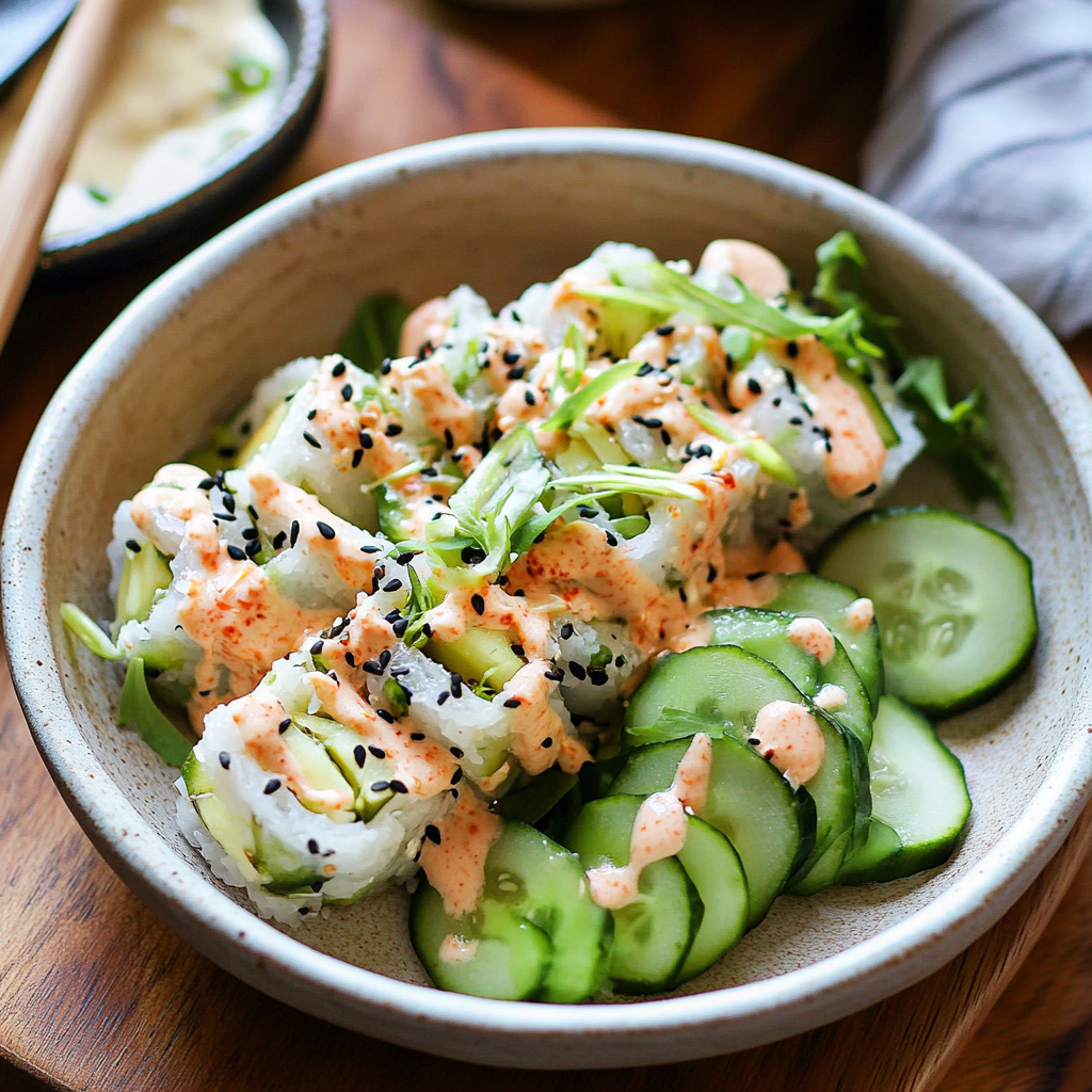 California Roll Cucumber Salad