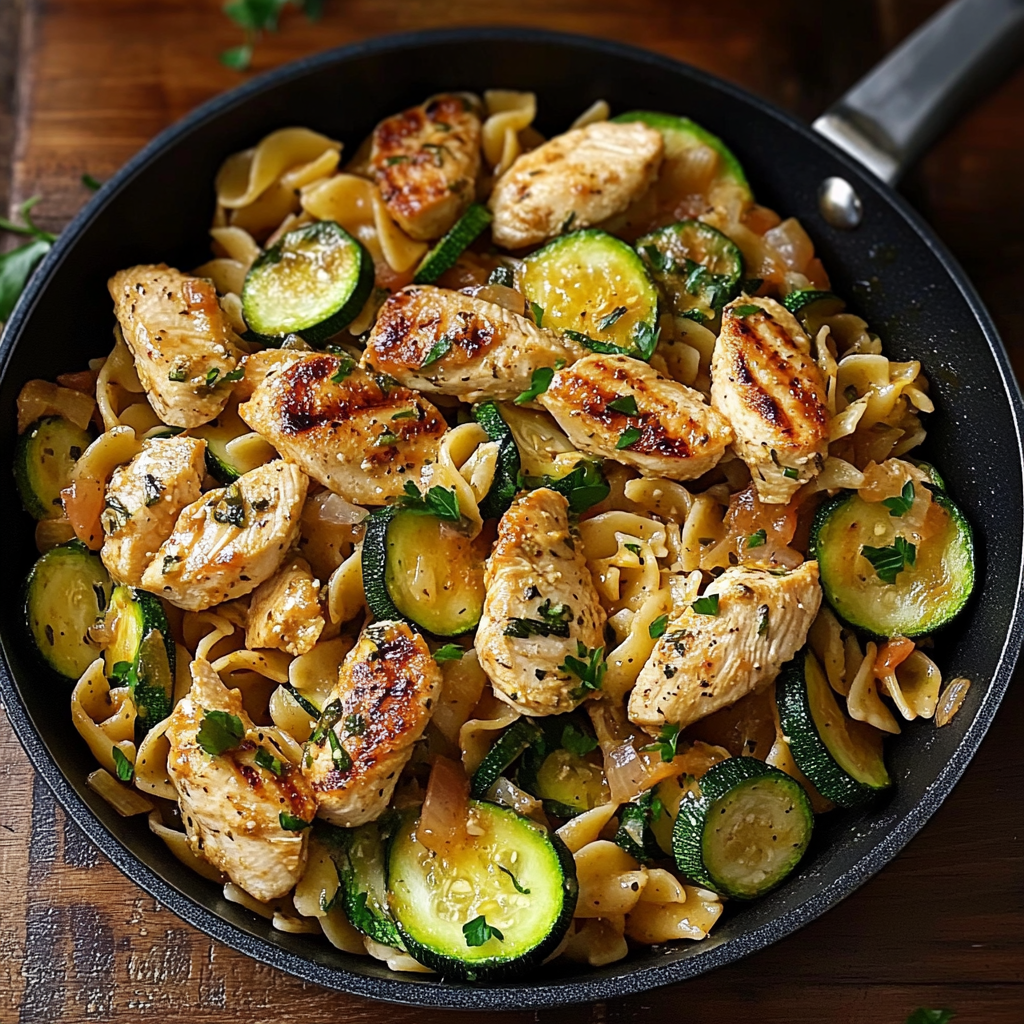 Chicken Zucchini Pasta Skillet