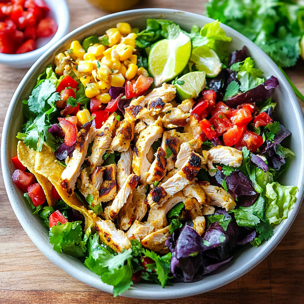 Cilantro Lime Chicken Taco Salad