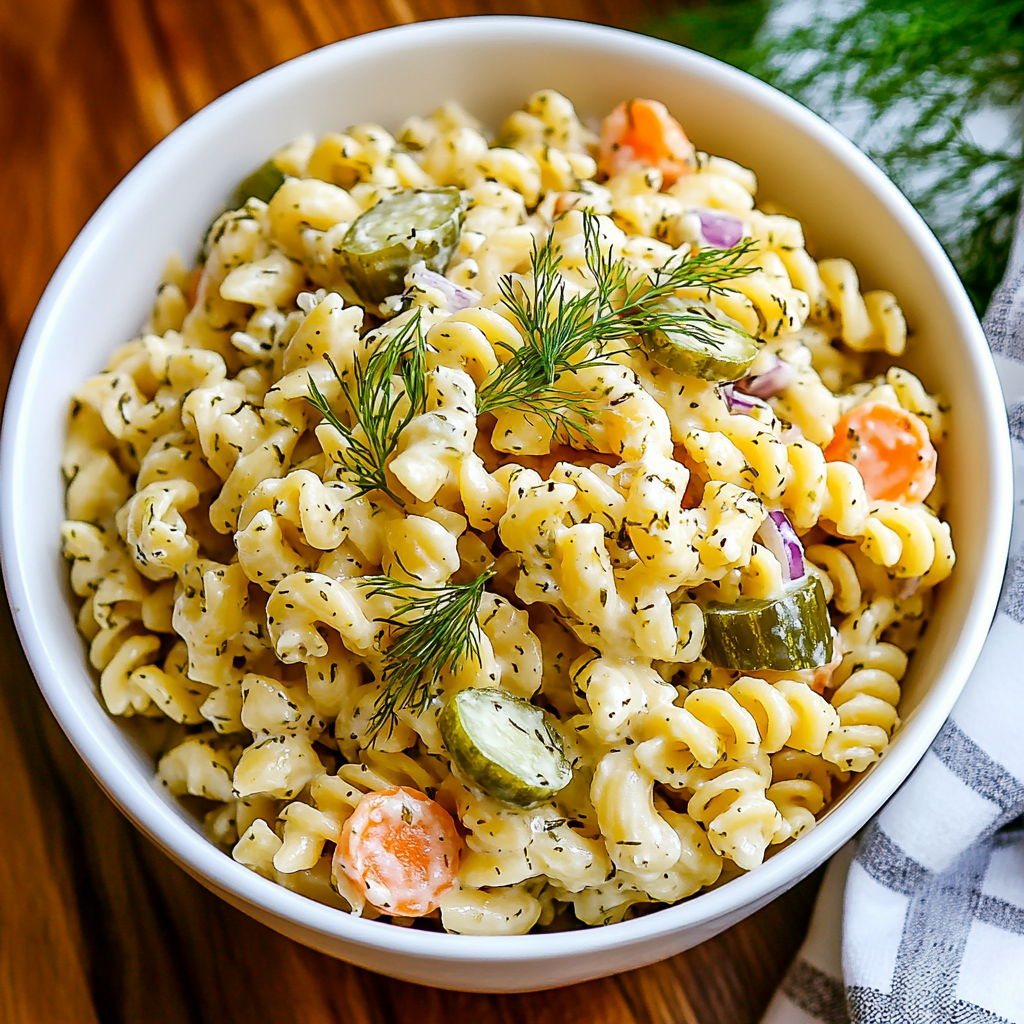Dill Pickle Pasta Salad Recipe: Easy Tangy Picnic Favorite