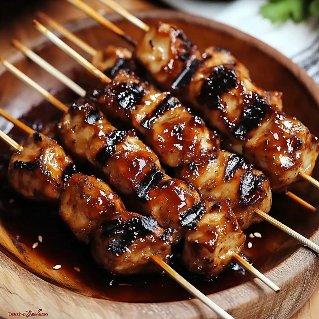 Grilled Chicken Yakitori Skewers