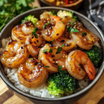 Honey Garlic Shrimp Bowls