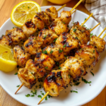 Lemon Pepper Chicken Skewers