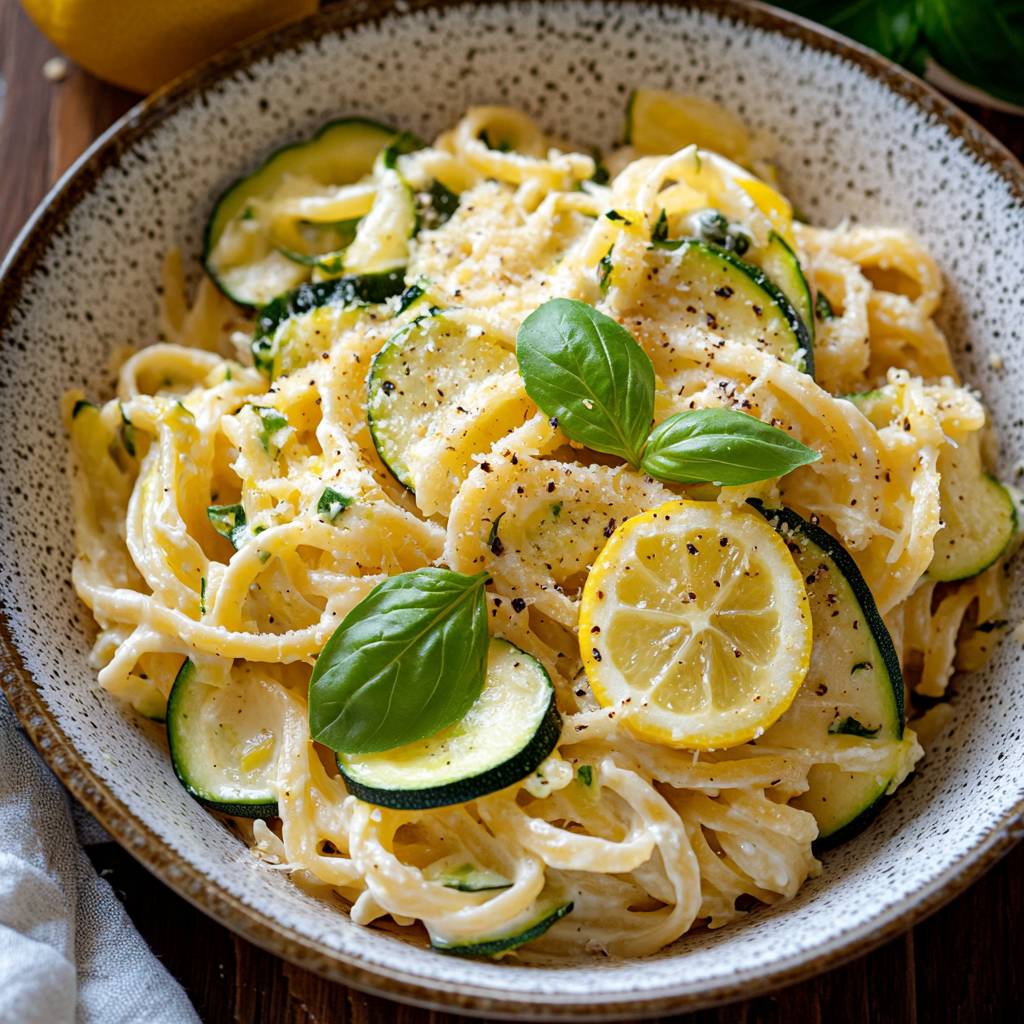 Lemon Ricotta Zucchini Pasta