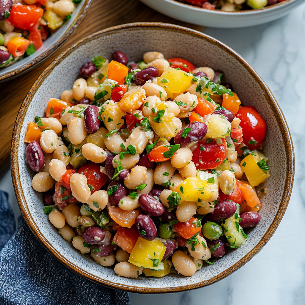 Mediterranean Dense Bean Salad