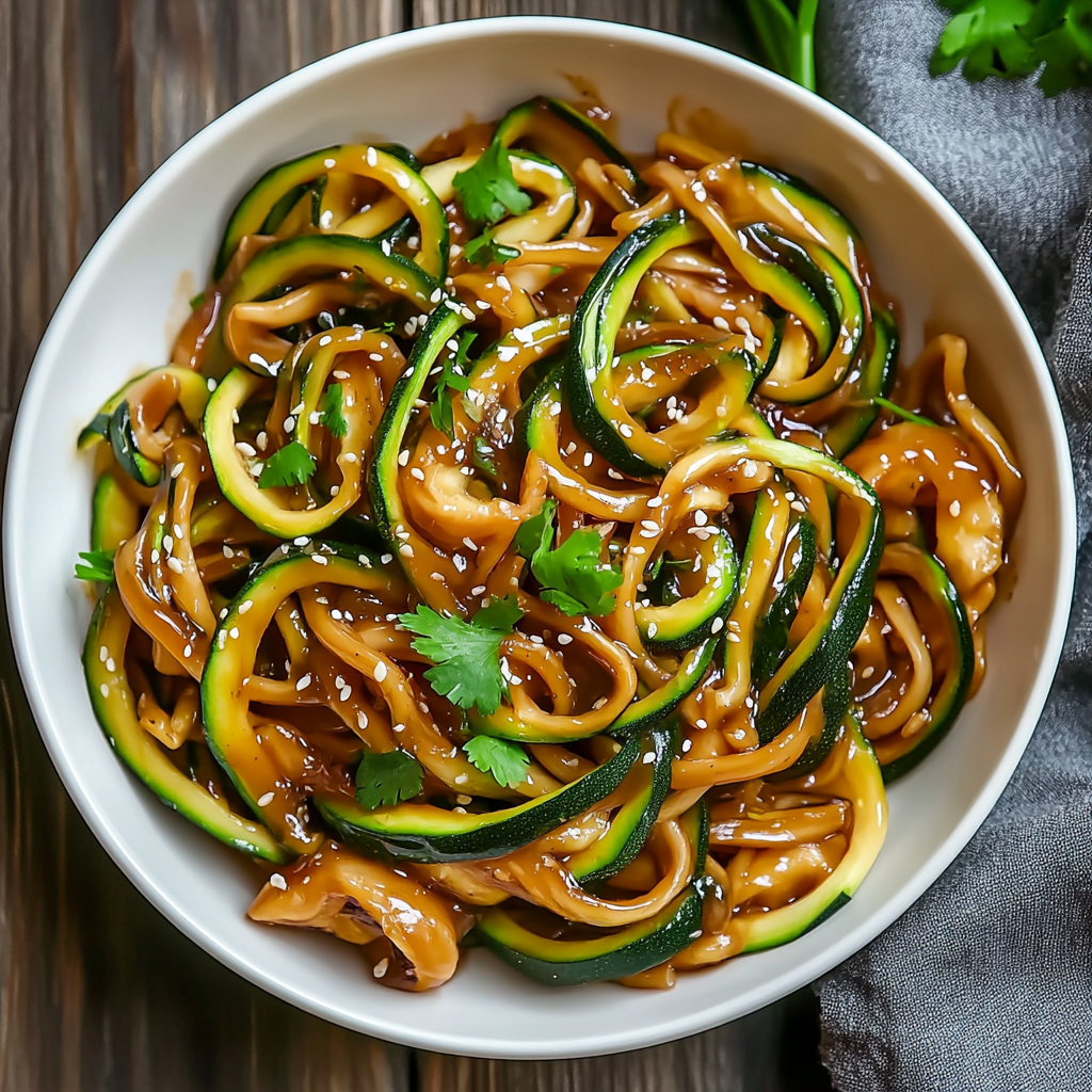 Nutritious Teriyaki Zucchini Noodles