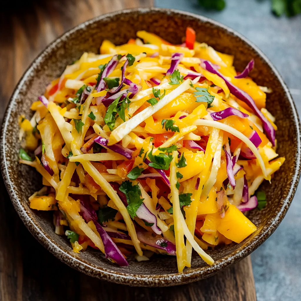 Quick And Easy Mango Slaw