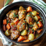 Slow Cooker Honey Garlic Chicken and Veggies