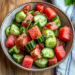 Watermelon Cucumber Salad