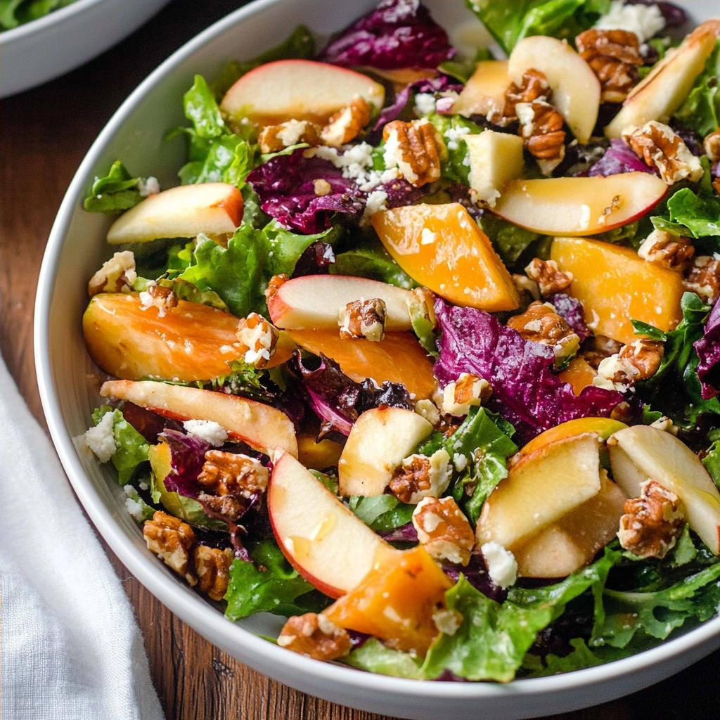 Fall Harvest Salad with Easy Apple Vinaigrette Recipe