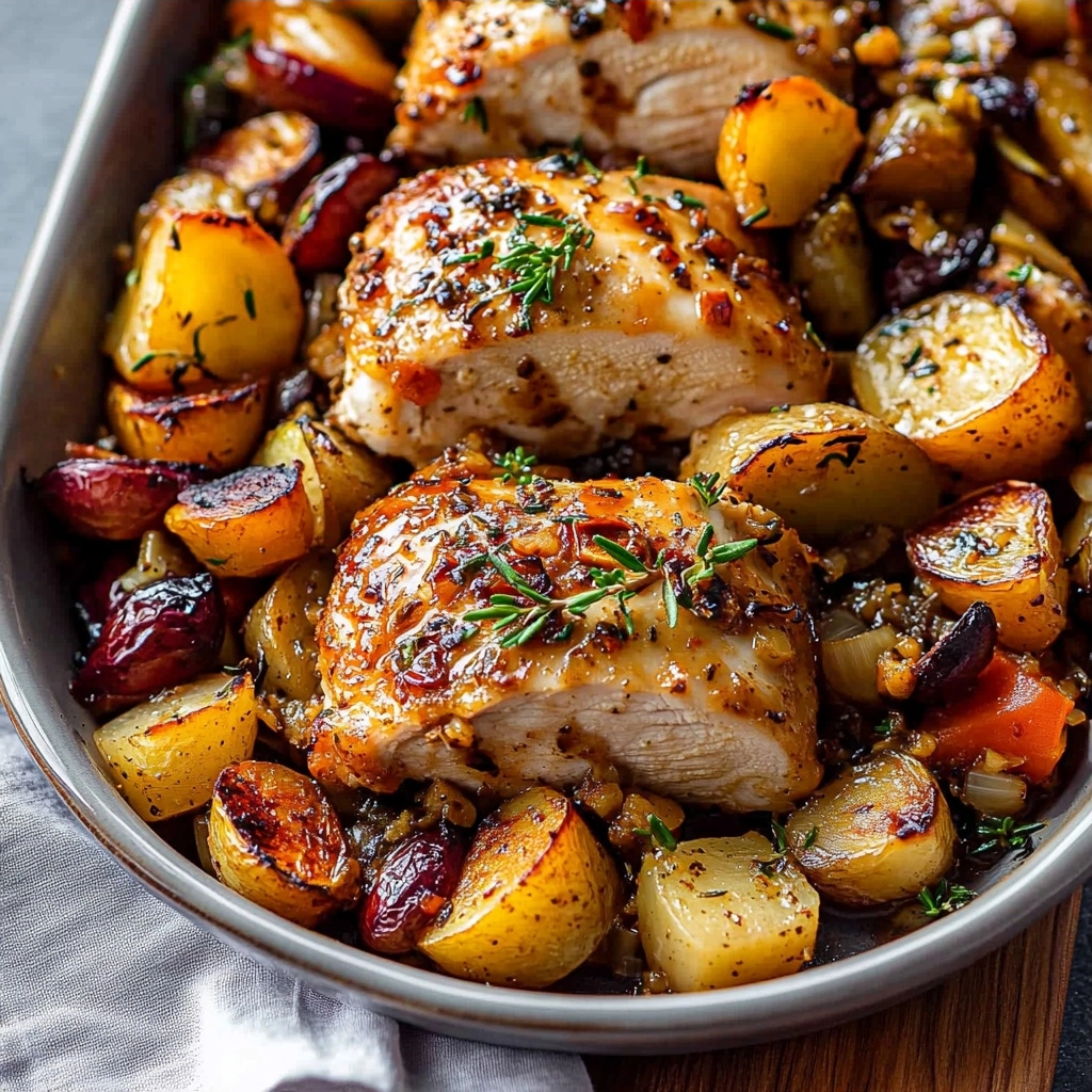 Sheet Pan Maple Dijon Chicken