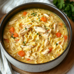 Creamy and Comforting Crack Chicken Noodle Soup