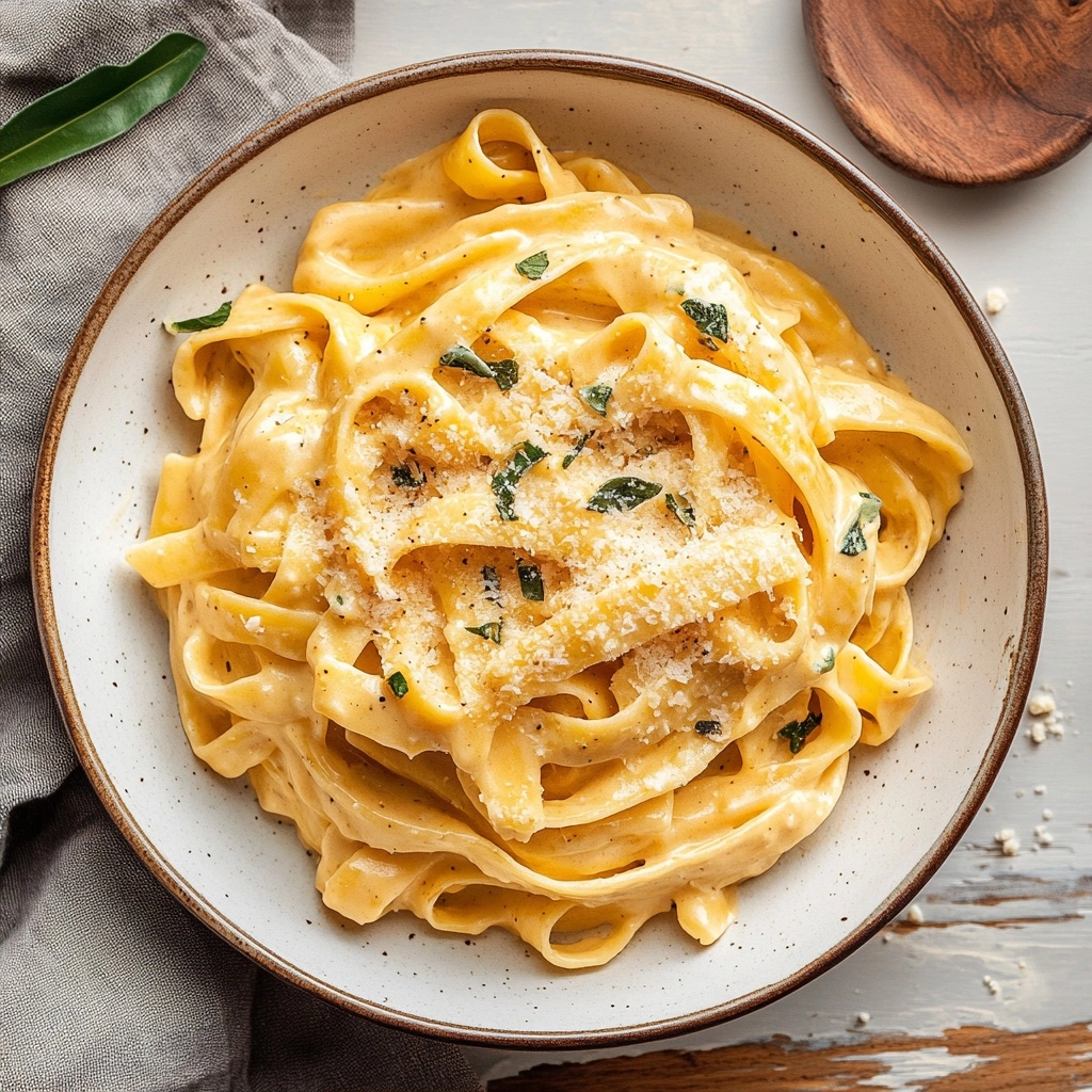 Creamy Pumpkin Alfredo Pasta