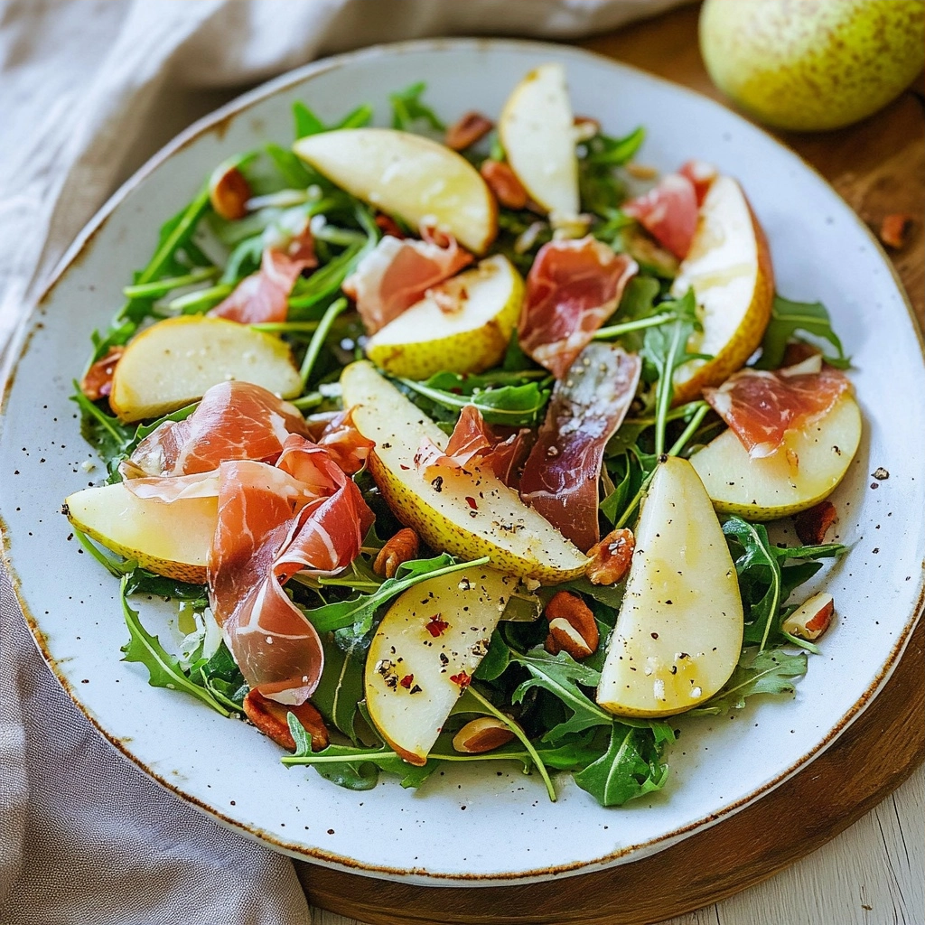 Pear and Prosciutto Rocket Salad