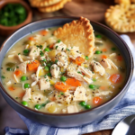Easy Crock Pot Chicken Pot Pie Soup