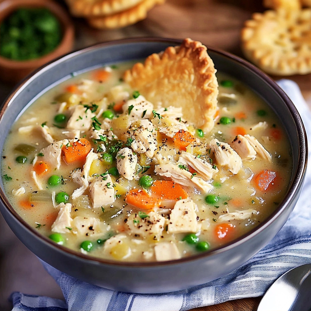 Easy Crock Pot Chicken Pot Pie Soup