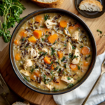 Fall Chicken and Wild Rice Soup