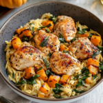 Creamy Chicken and Butternut Squash Orzo