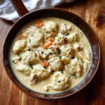 Classic Stovetop Creamy Chicken & Dumplings