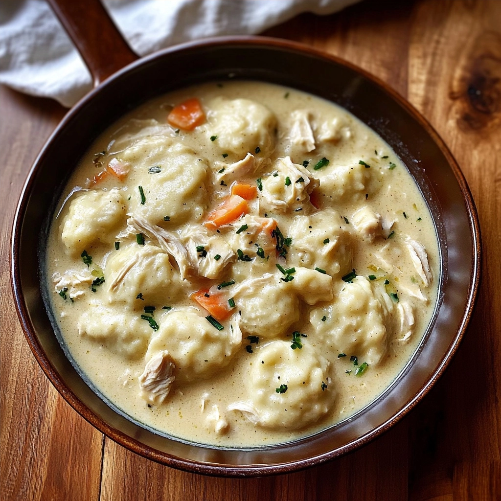 Classic Stovetop Creamy Chicken & Dumplings