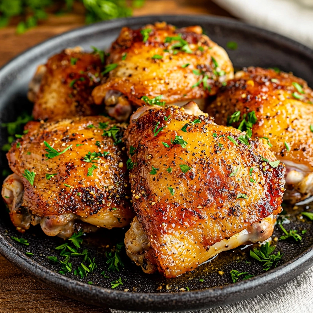Oven Baked Chicken Thighs
