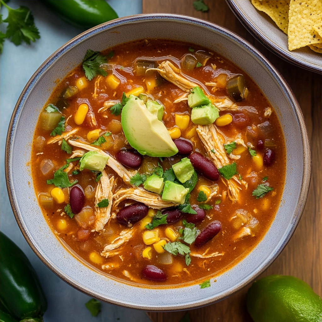 Crockpot Chicken Taco Soup