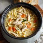 Creamy Crockpot Chicken Noodle Soup