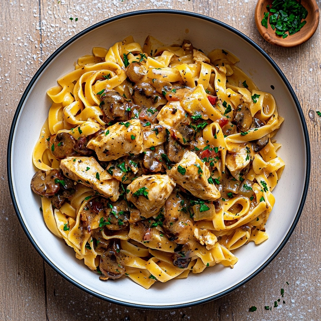 Creamy Chicken Marsala Pasta