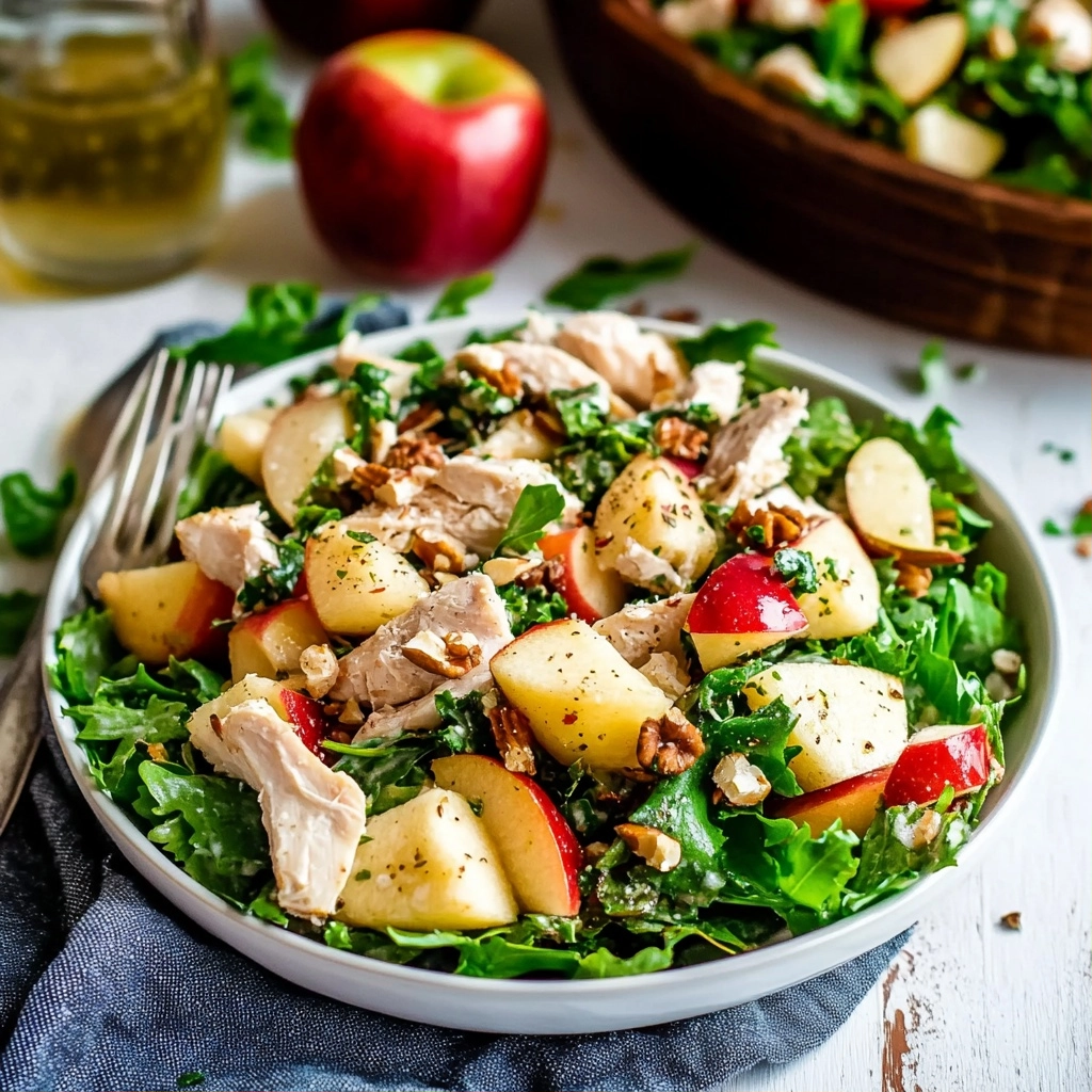 The Best Chicken Harvest Salad Recipe with Apples