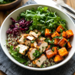 Harvest Sweet Potato and Quinoa Bowls with Chicken