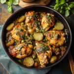 Classic Chicken Vesuvio: A Crispy One-Skillet Family Favorite