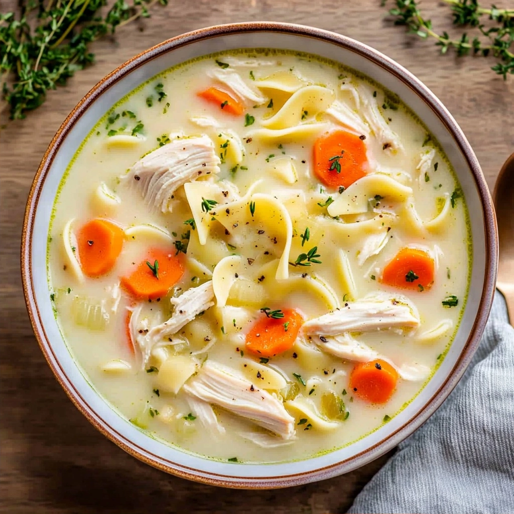 Creamy Chicken Noodle Soup Recipe