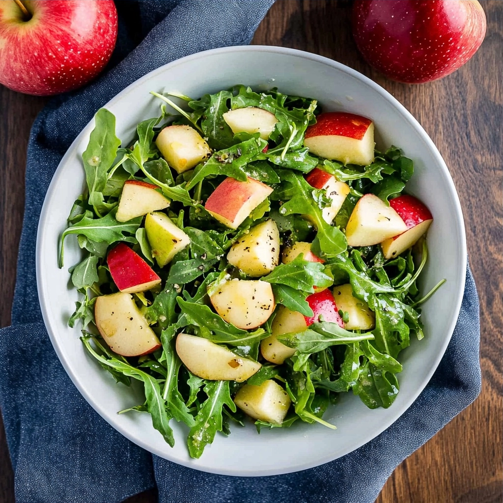 Apple Arugula Salad with Maple Vinaigrette