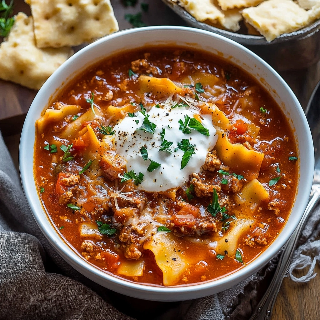 Easy Lasagna Soup Recipe