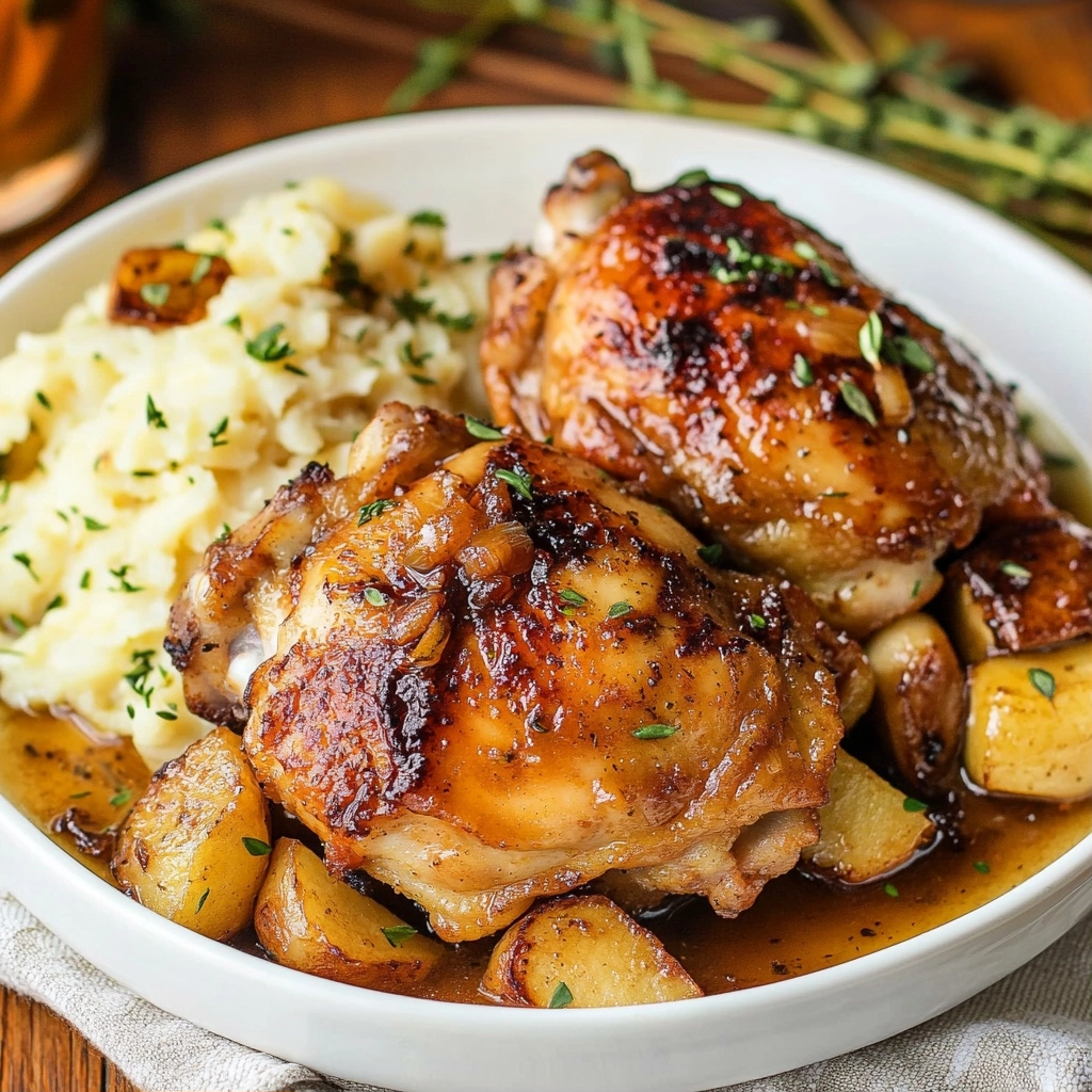 Apple Cider Chicken Thighs