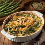 Classic Green Bean Casserole with a Cheesy Twist