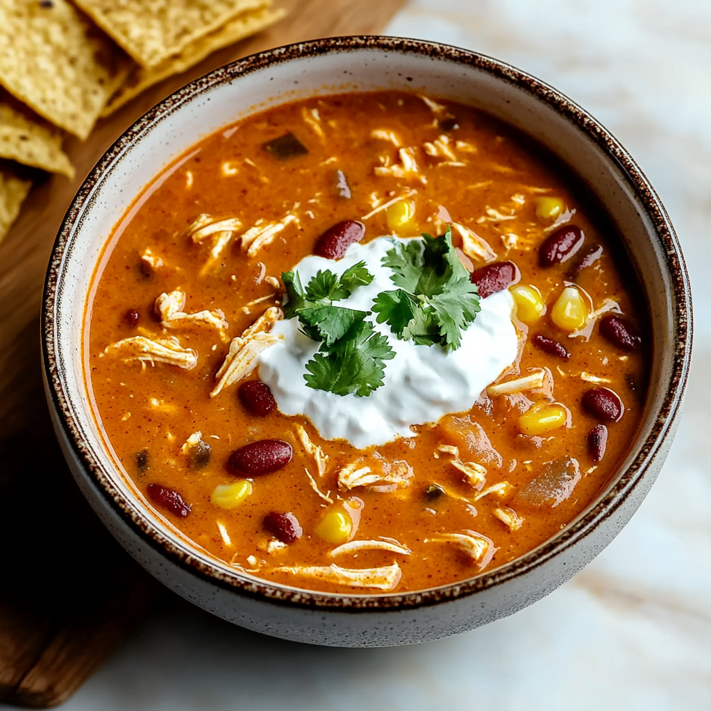 Copycat Chili’s Chicken Enchilada Soup